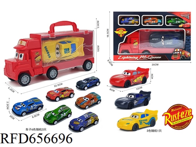 MCQUEEN PORTABLE TAXI CONTAINER TRUCK