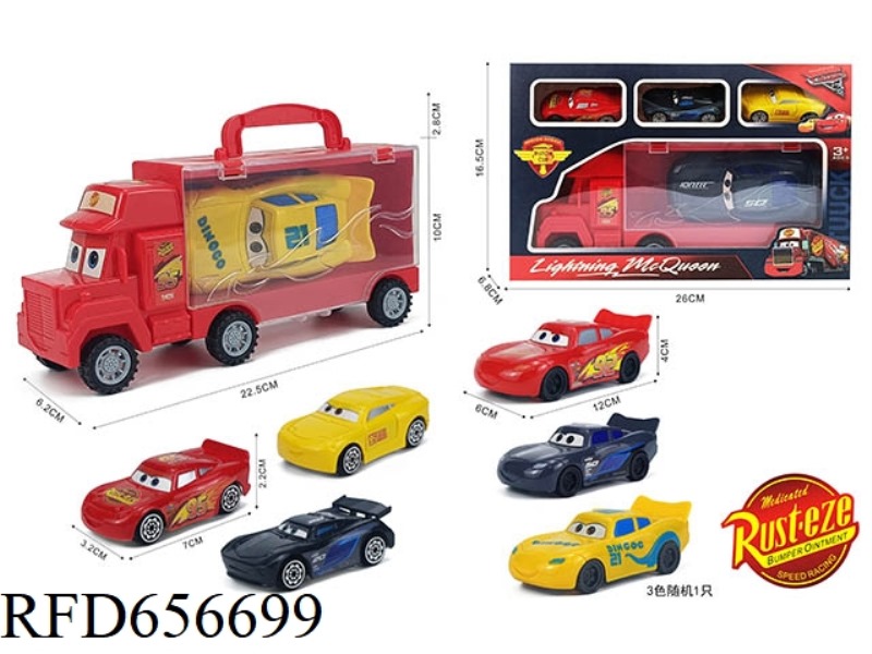 MCQUEEN PORTABLE TAXI CONTAINER TRUCK