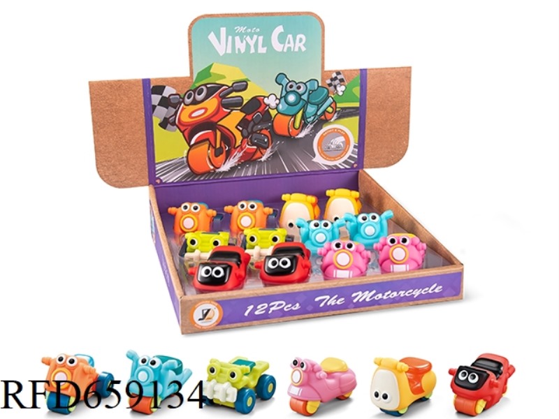 CARTOON MOTORCYCLE (SLIDING) 12 PIECES 1 DISPLAY BOX