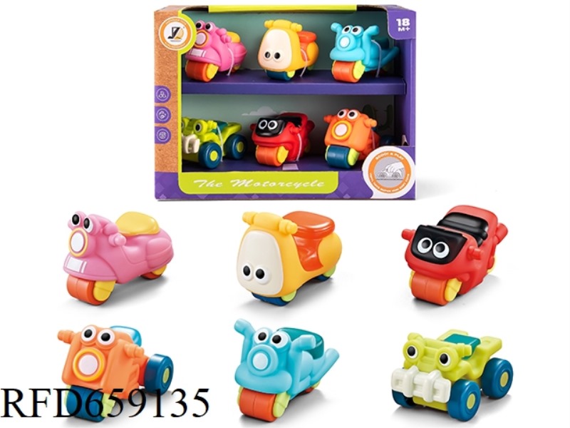 CARTOON MOTORCYCLE (SLIDING) SINGLE SET