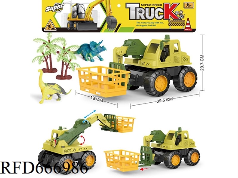 DINOSAUR TRANSPORT VEHICLE/FORKLIFT