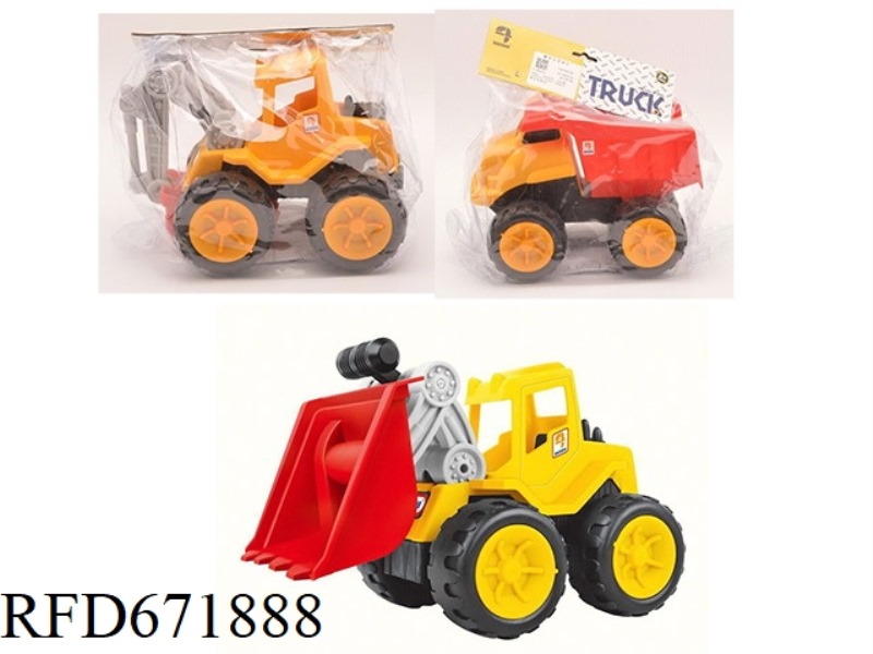 THREE TYPES OF TAXI ENGINEERING VEHICLES ARE MIXED