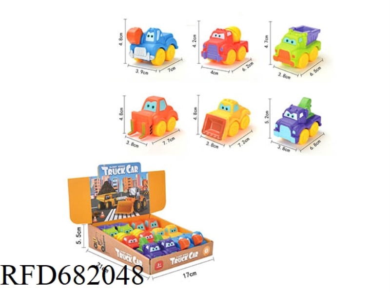 VINYL CARTOON TAXI 12PCS