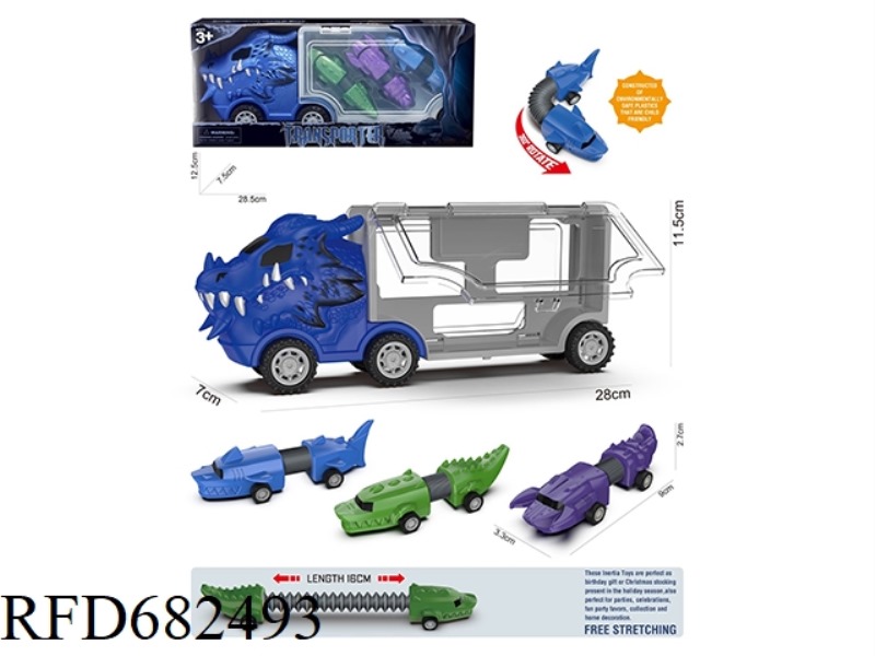 WARCRAFT DRAGON STORAGE CAR +3 RETRACTABLE CARS