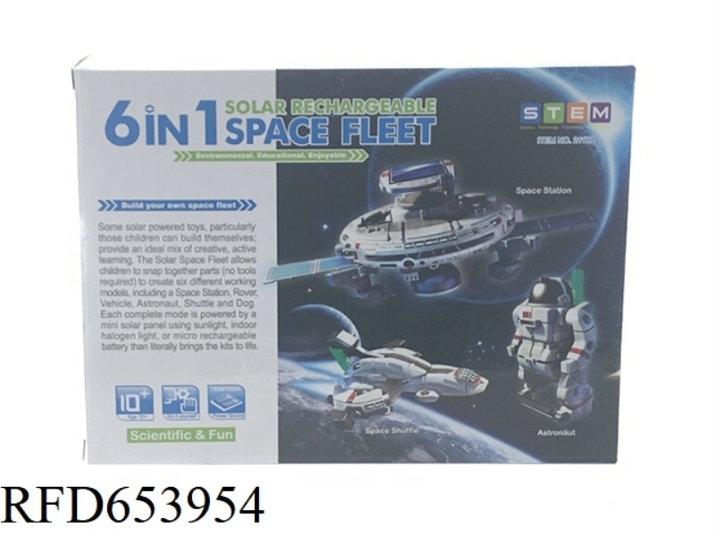 6-IN-1 SOLAR ROBOT SPACE FLEET SUIT CHANGES 6 SHAPES