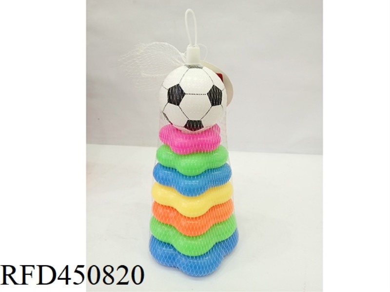 RAINBOW PLUM BLOSSOM RING BIG SOCCER