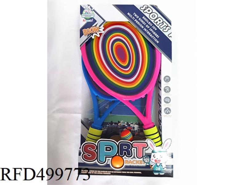 LARGE TENNIS RACKET (RAINBOW RING)
