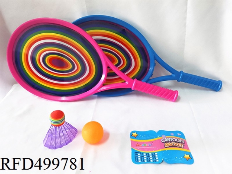LARGE TENNIS RACKET (RAINBOW RING)