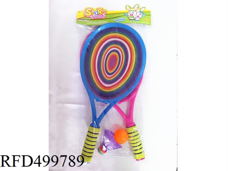LARGE TENNIS RACKET (RAINBOW RING)