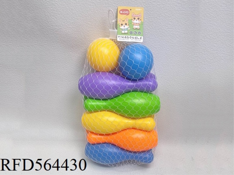 LARGE BOWLING BALL SET