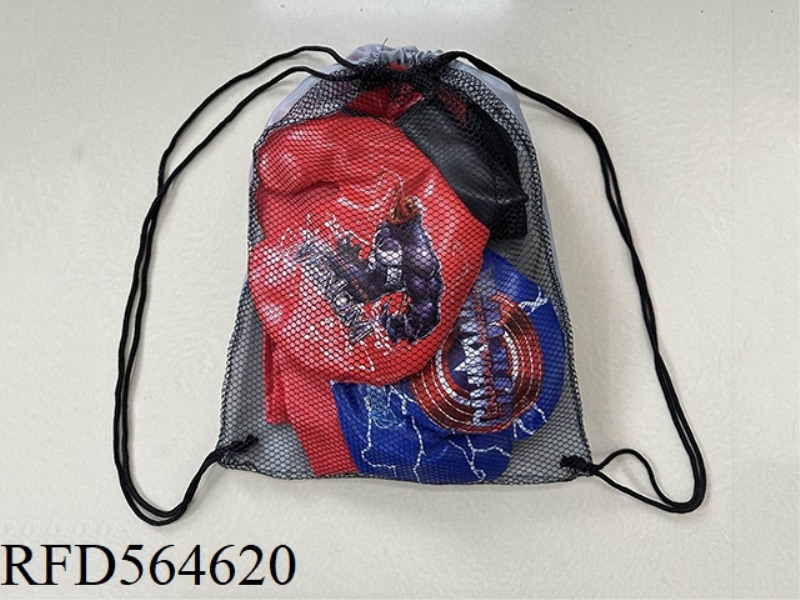 BOXING GLOVES SET BLUE CAPTAIN AMERICA GLOVES AND RED VENOM GLOVES