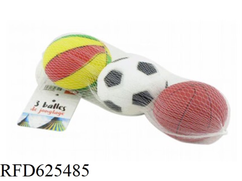 PVC INFLATABLE BALLS PACKED WITH 3 CAPSULES