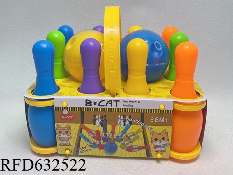 SMALL HANDHELD BOWLING SET