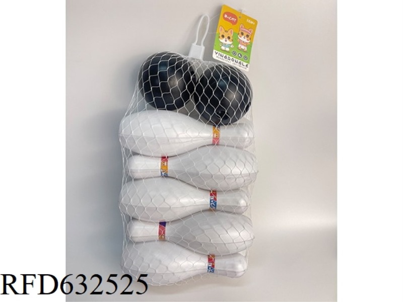 LARGE BOWLING SET (10 BOWLS+2 BALLS)