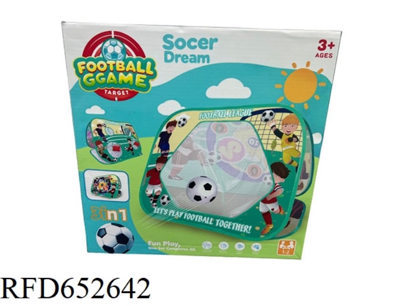 THREE IN ONE FOOTBALL SHOOTING TARGET/OCEAN