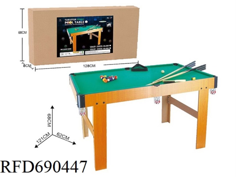 WOODEN BILLIARD TABLE (LONG FEET)