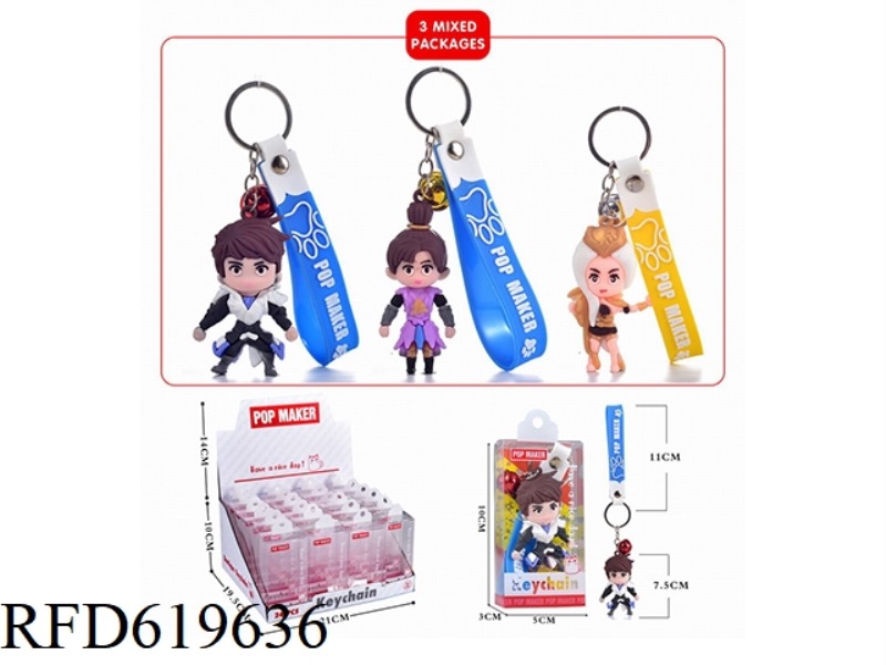 CARTOON KEY CHAIN 24PCS