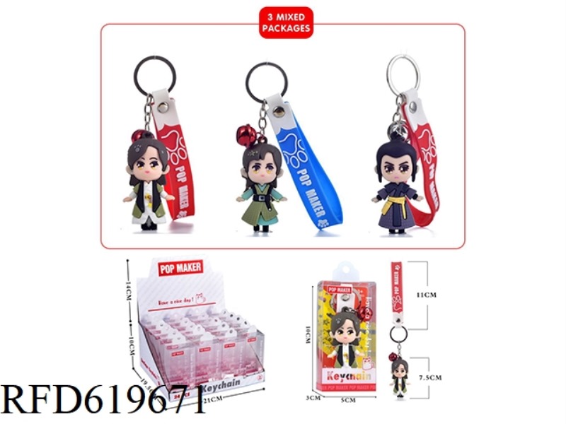 CARTOON KEY CHAIN 24PCS