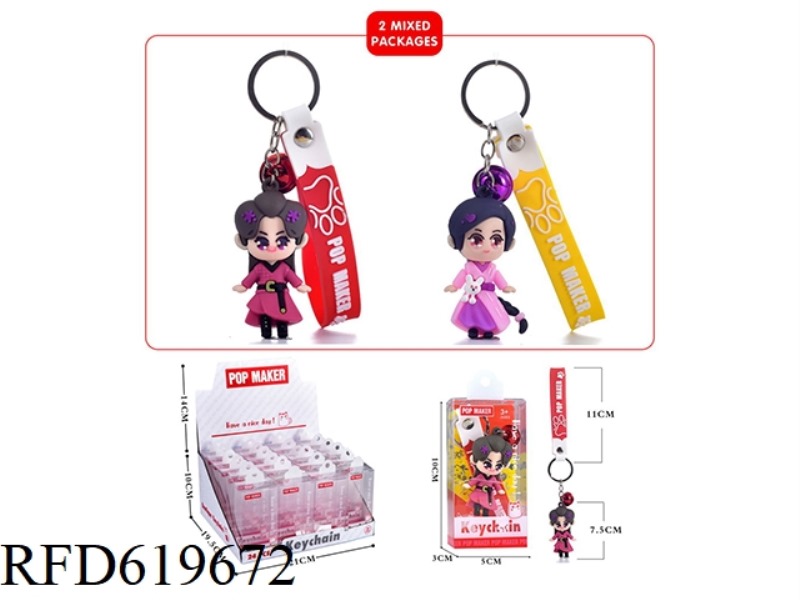 CARTOON KEY CHAIN 24PCS