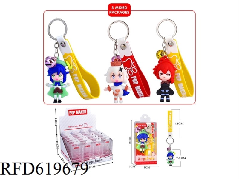 CARTOON KEY CHAIN 24PCS