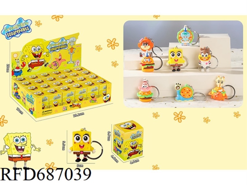 SPONGEBOB SOFT PLASTIC DOLL BLIND BOX 24PCS
