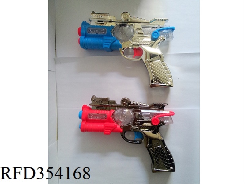 ELECTROPLATING COLORFUL SPACE GUN/6PCS