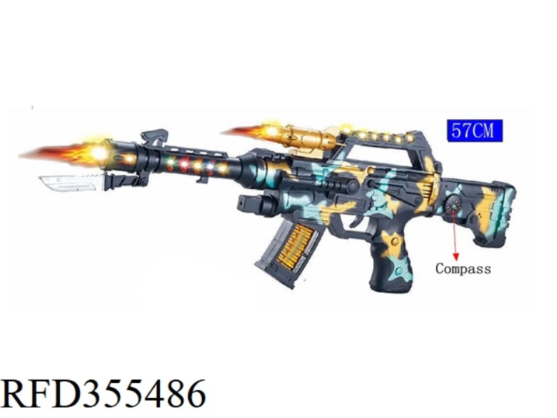 COMPASS CAMOUFLAGE SUBMACHINE GUN