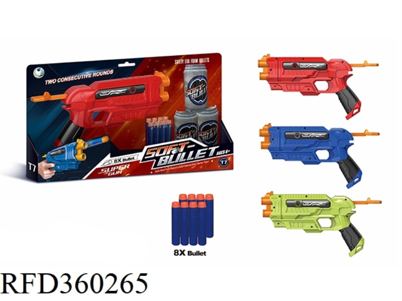 SOFT BULLET GUN (WITH 8 BULLETS)