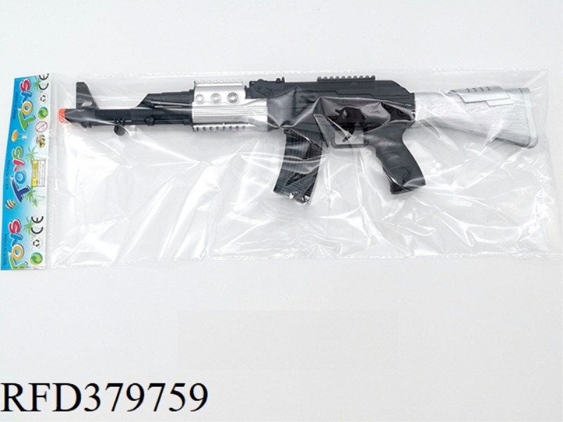 AK BLACK HEAD AND TAIL SILVER FLINT GUN