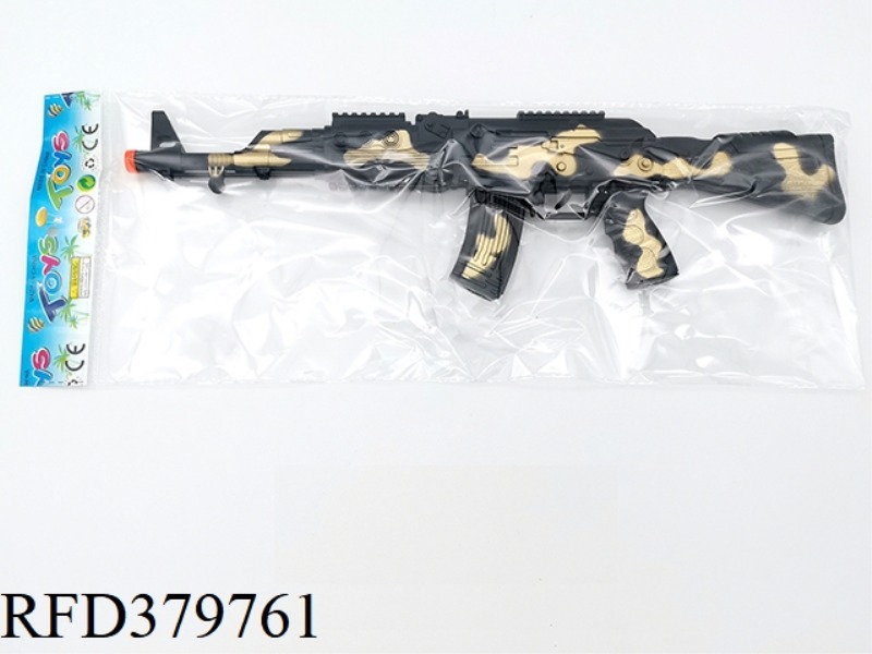AK BLACK CAMOUFLAGE GOLDEN FLINT GUN