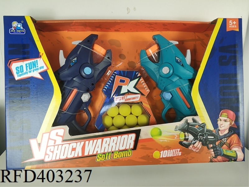 BATTLE DINOSAUR GUN WITH 10 BALLS