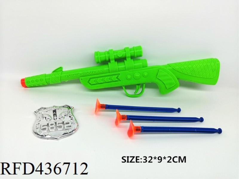 COLORED NEEDLE GUN WITH 1 BADGE