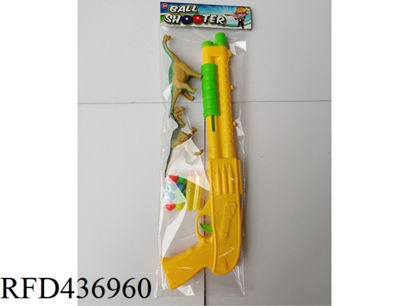 COLOR SOFT BULLET GUN WITH DINOSAUR