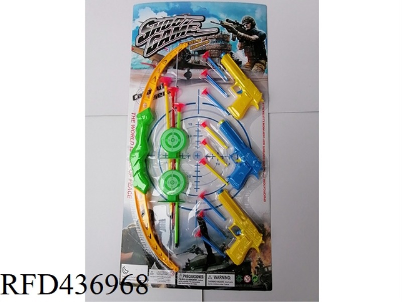 COLORED BOW AND ARROW