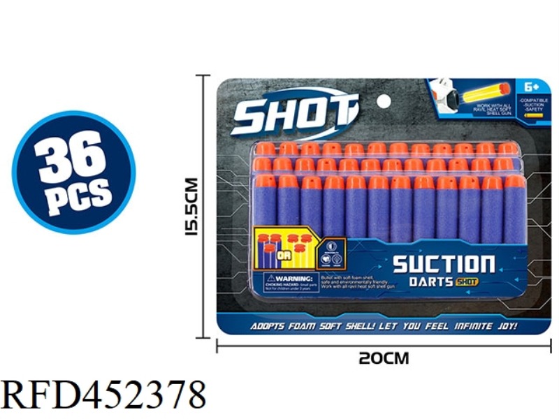 ROUND HEAD EVA SOFT BOMBS 36 PACKS