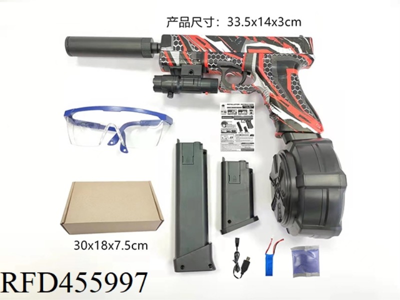 HAND-IN-ONE BURST ELECTRIC GLOCK (SHORT CLIP + LONG CLIP + DRUM)