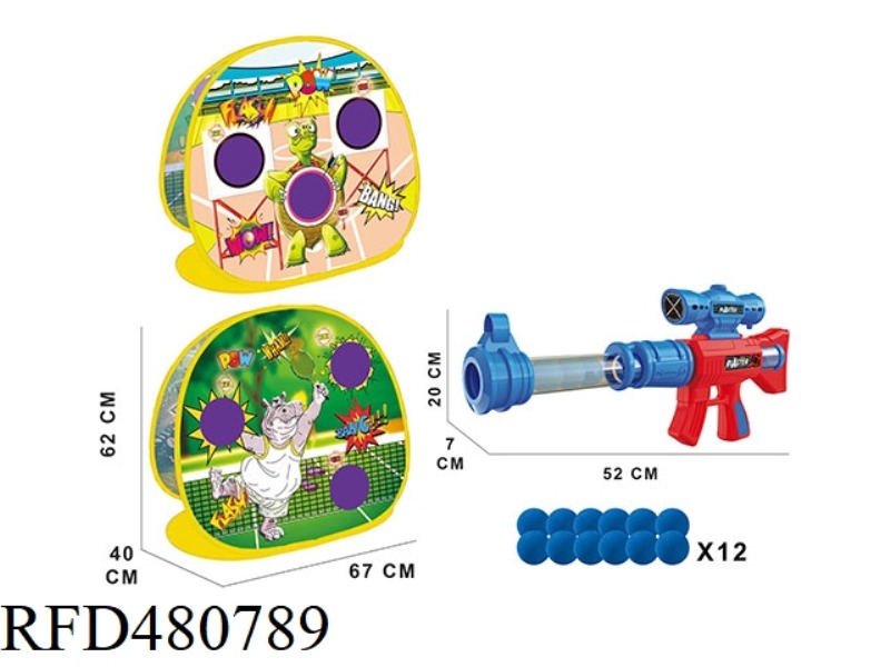 SHOOTING GAME STAND (TURTLE HIPPO 2 IN 1)