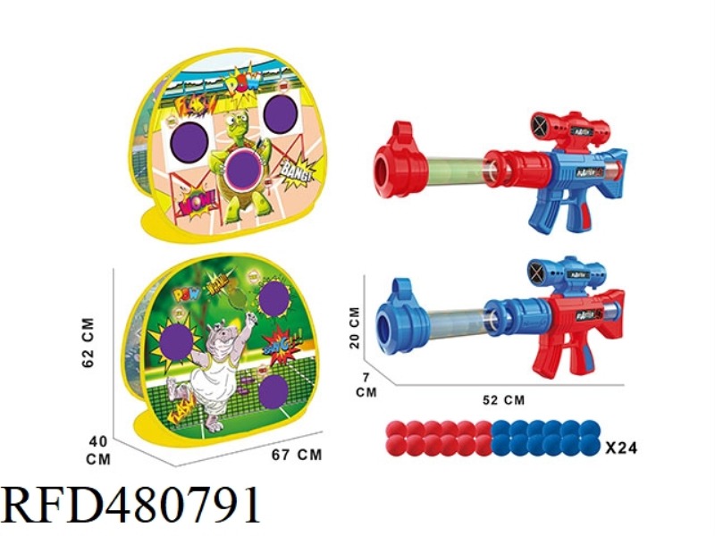 SHOOTING GAME STAND (TURTLE HIPPO 2 IN 1)