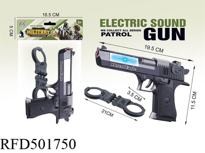 ELECTRIC BLACK 54 PISTOL WITH HANDCUFFS