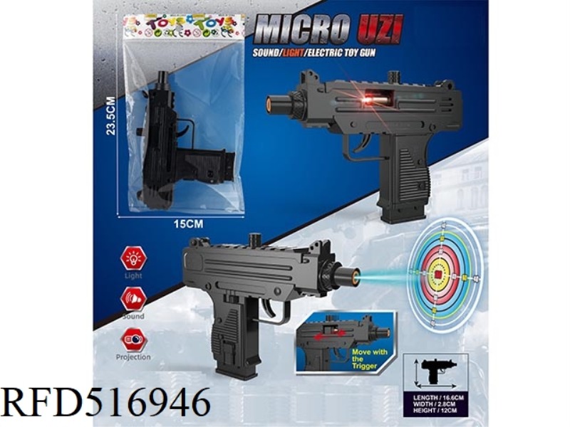 UZI PROJECTION MUSIC SUBMACHINE GUN