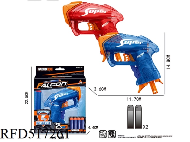 MANUAL SINGLE SHOT TRANSPARENT SOFT GUN