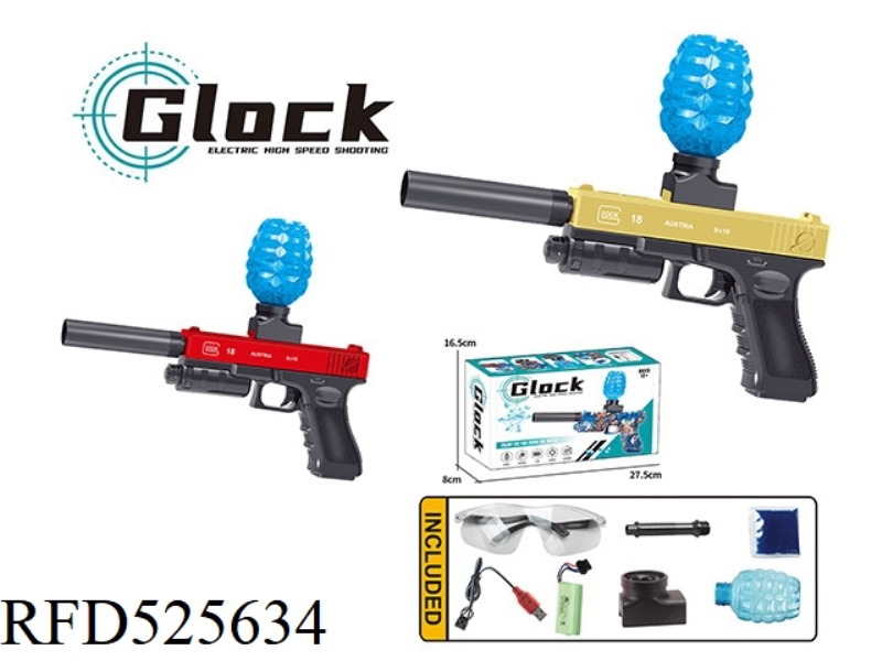 ELECTRIC CONTINUOUS HAIR GLOCK GOLD/RED