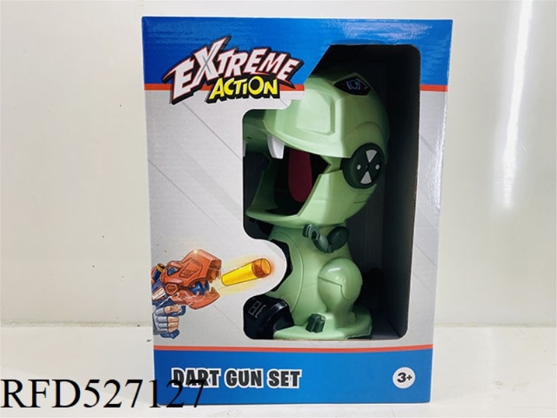 COUNT BLAST MECHANICAL DRAGON WITH DINOSAUR GUN 2 PIECES PLUS BALL 16 PIECES