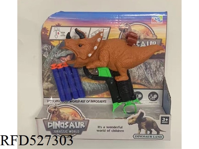 TRICERATOPS SOFT BULLET GUN