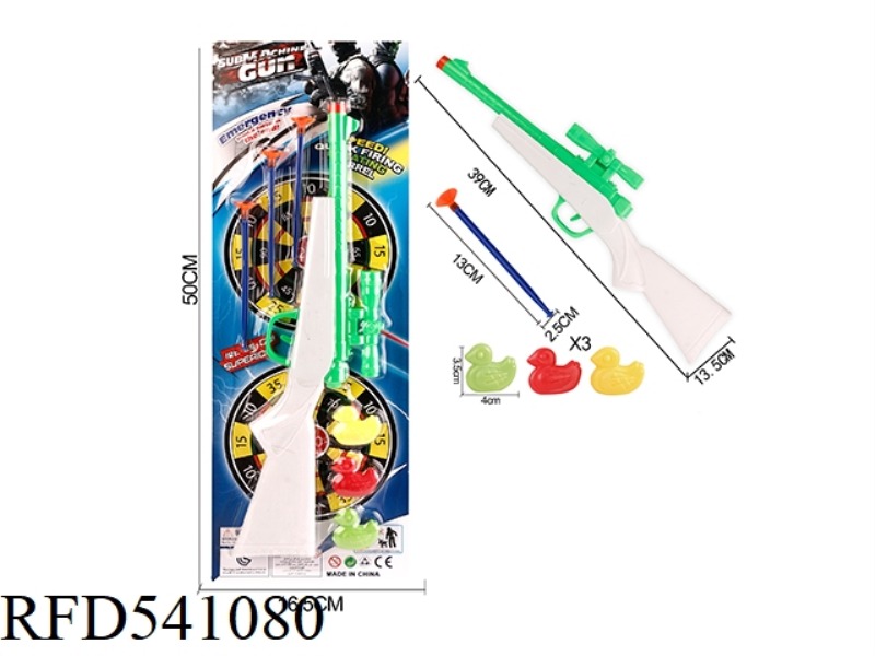 SOLID SOFT BULLET GUN AND NEEDLE GUN WITH 3 DUCKS