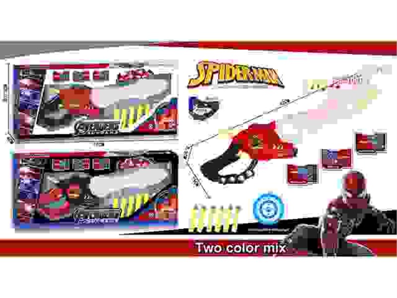 SPIDER-MAN SOFT ELASTIC SWORD (ACOUSTO-OPTIC VERSION) WITH LIGHTING AND MUSIC, INCLUDING 3 AG13 TABL