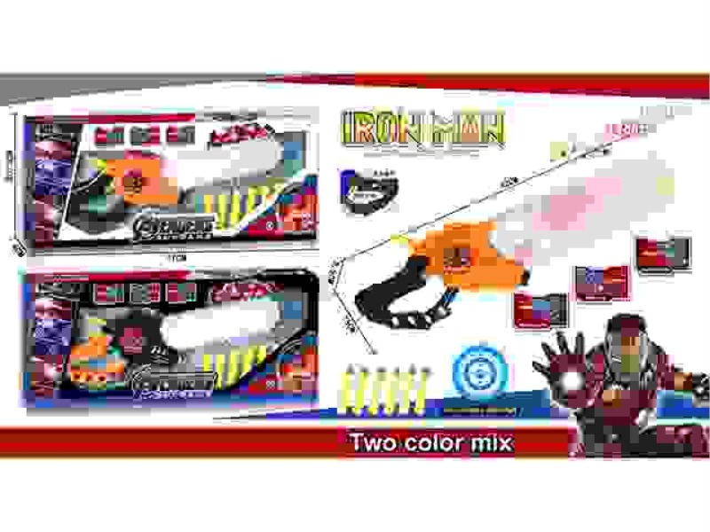 IRON MAN SOFT ELASTIC SAW (ACOUSTO-OPTIC VERSION) WITH LIGHTING AND MUSIC, INCLUDING 3 AG13 TABLETS.