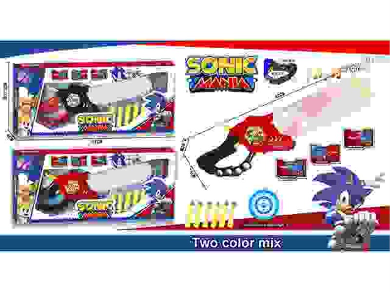 SONIK SOFT ELASTIC SAW (ACOUSTO-OPTIC VERSION) WITH LIGHTING AND MUSIC, INCLUDING 3 AG13 TABLETS.