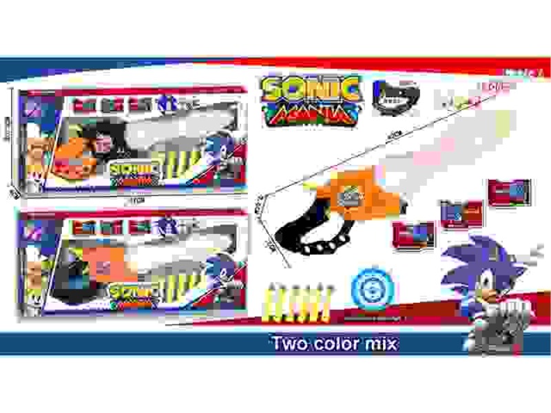 SONIK SOFT ELASTIC SWORD (ACOUSTO-OPTIC VERSION) WITH LIGHTING AND MUSIC, INCLUDING 3 AG13 TABLETS.