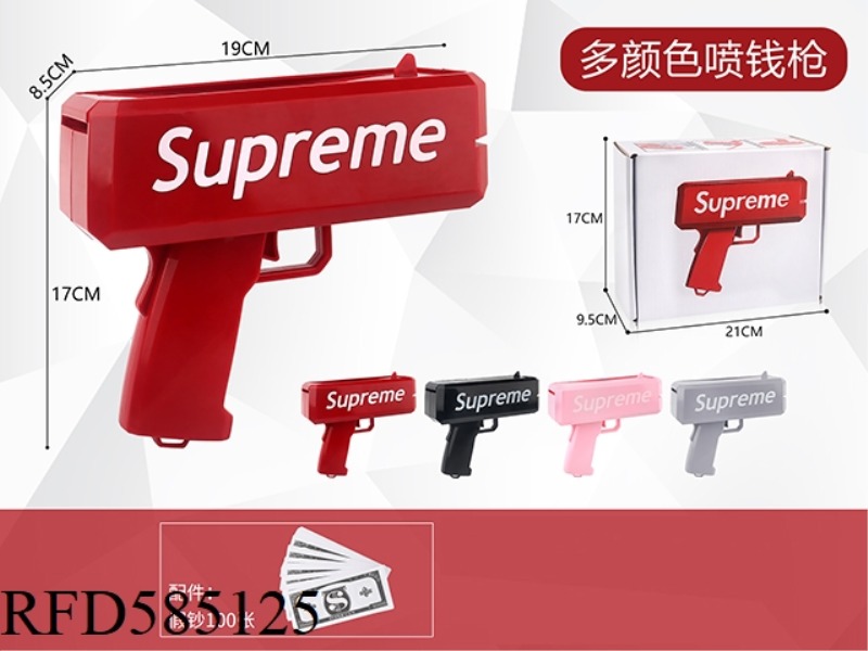 NEW RED SUPREME MONEY GUN +100 NOTES